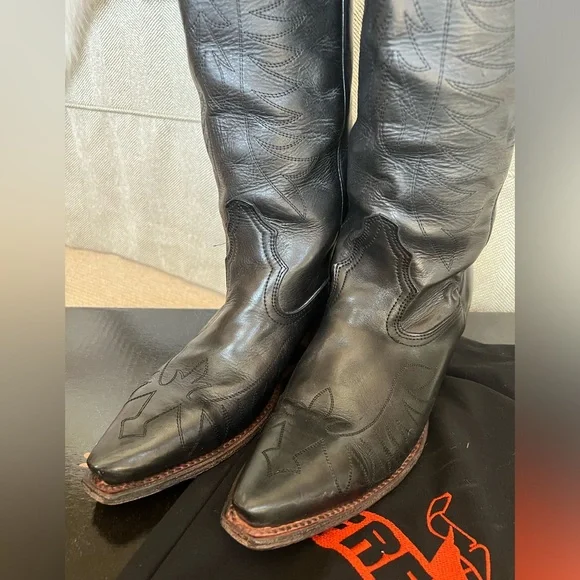 Freebird Womens Size 10, “MISTY,” Black Leather Tall Western boots - Picture 3 of 8